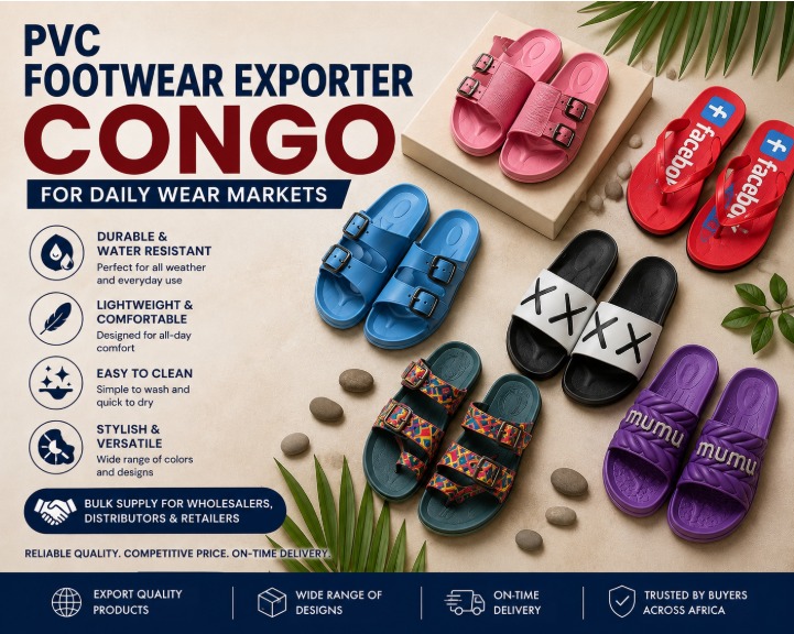 PVC Footwear Exporter Congo